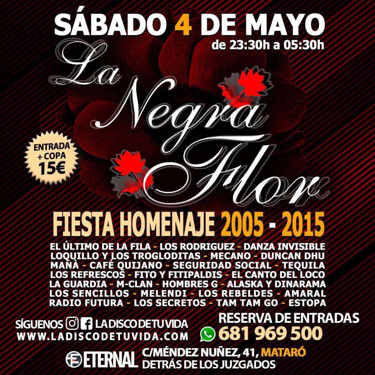 la negra flor 4 de mayo